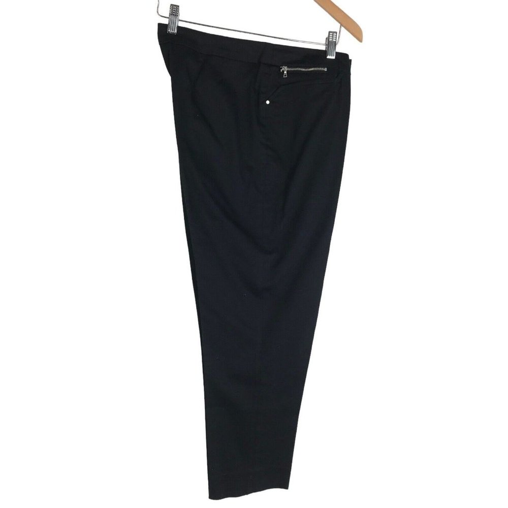 Jones New York Pants Womens Size 10 Black Cropoed Pockets Casual Ladies Stretch